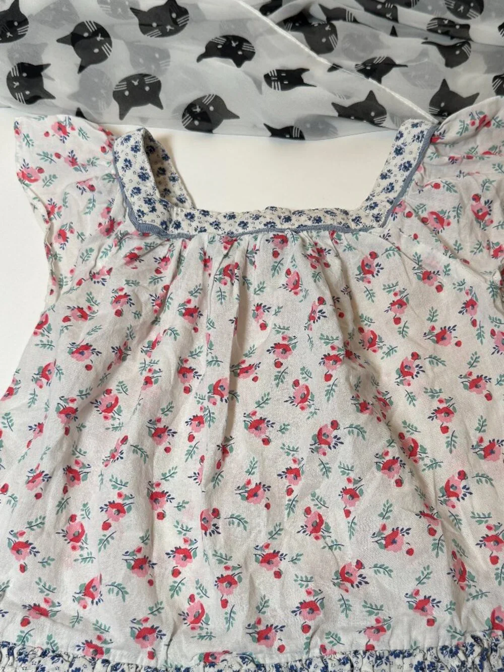Ralph Lauren 24mo Sweet Baby Girl Boho Floral Dress or Blouse Cotton